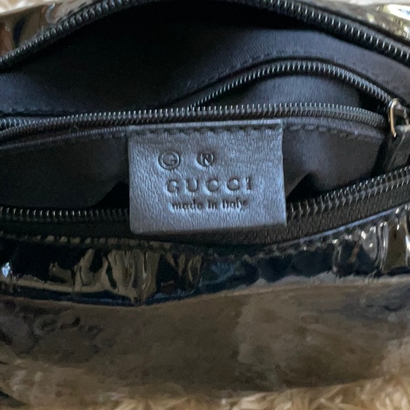 Patent leather GUCCI Hobo Bag in Guccissima Print - Picture 3 of 5